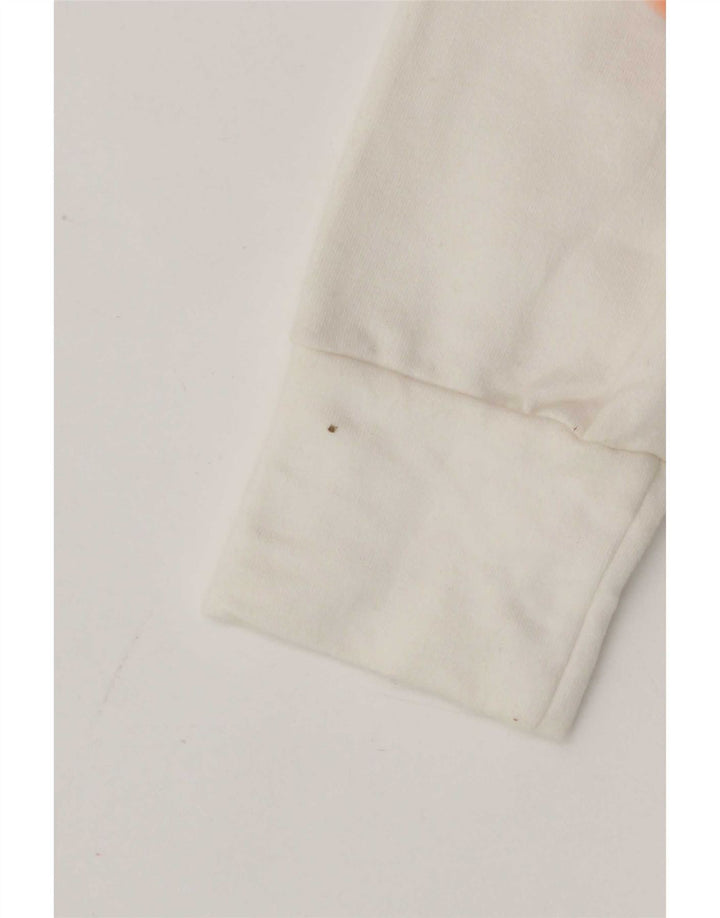 Lee Womens Tracksuit Top Jacket UK 10 Small White Cotton