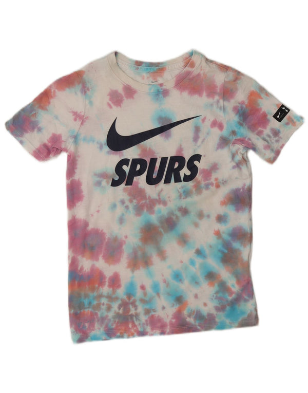 Nike Boys Dri Fit Graphic T-Shirt Top 8-9 Years Small Multicoloured Tie Dye