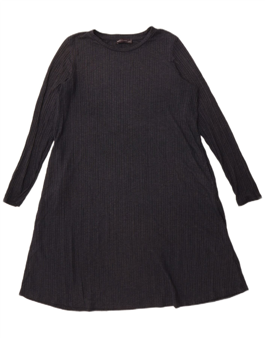 Marks & Spencer Womens A-Line Dress UK 16 Large Navy Blue Polyester