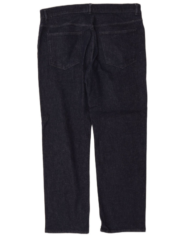 Trussardi Mens Straight Jeans IT 52 XL W36 L31 Navy Blue