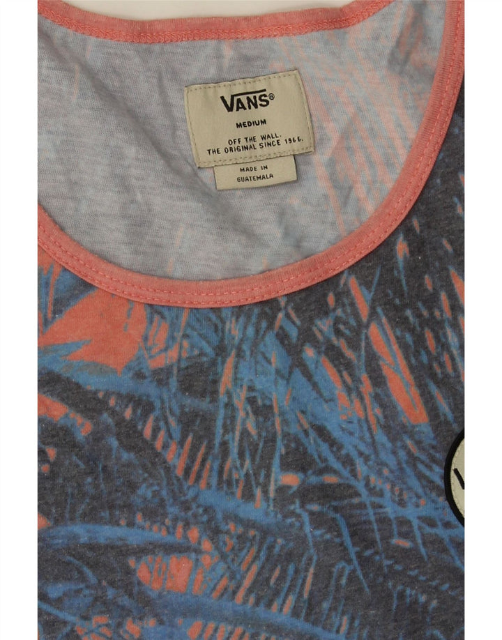 Vans Mens Graphic Vest Top Medium Orange Polyester