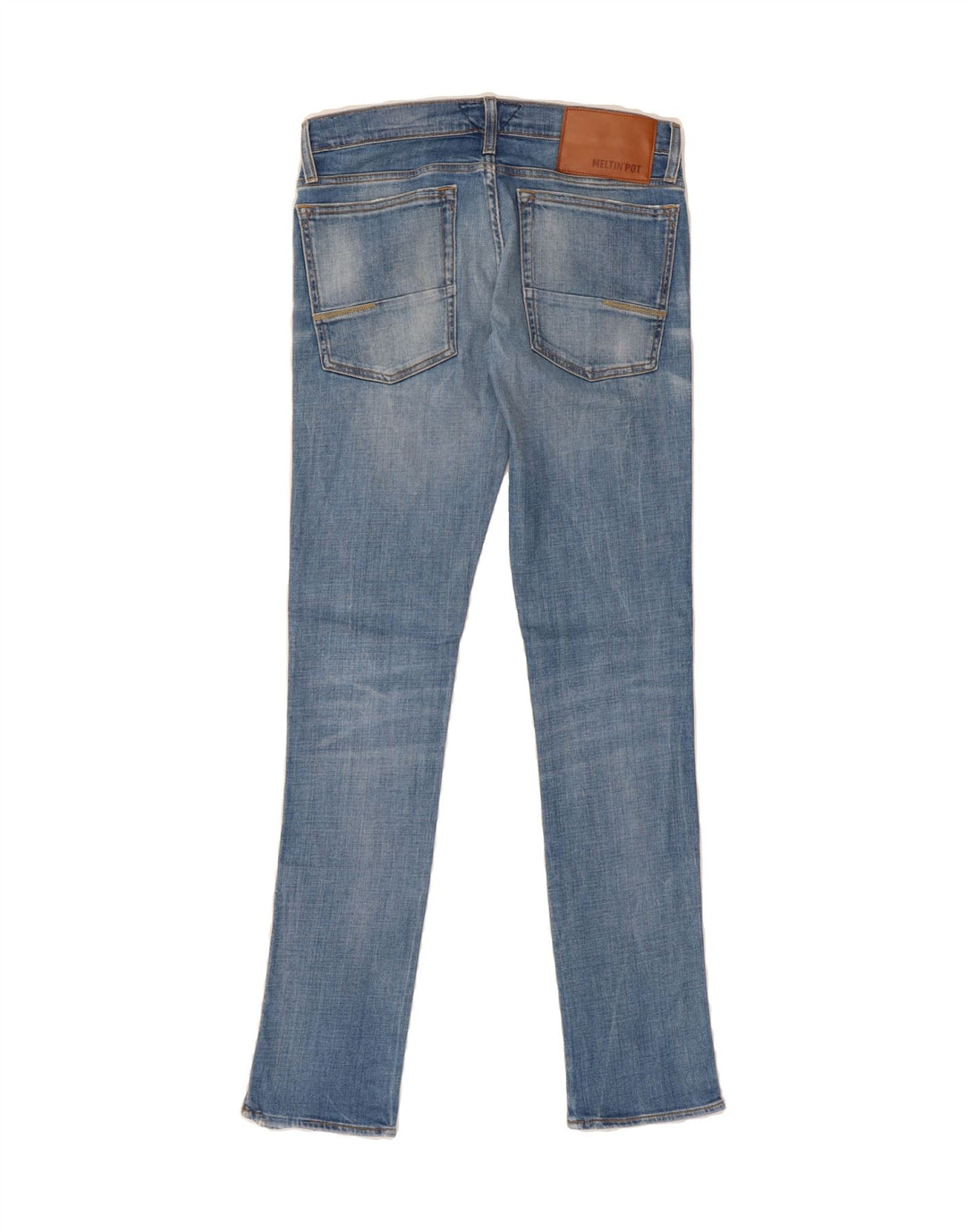 MELTIN' POT Mens Slim Jeans W30 L32 Blue Cotton Vintage Meltin' Pot and Second-Hand Meltin' Pot from Messina Hembry 