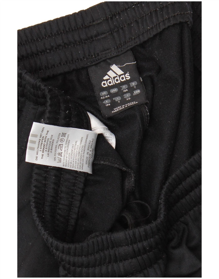 Adidas Mens Tracksuit Trousers UK 42/44 Large Black Polyester
