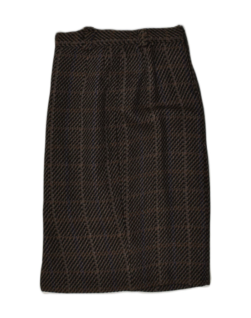 VINTAGE Womens Straight Skirt IT 44 Medium W28 Grey Houndstooth | Vintage Vintage | Thrift | Second-Hand Vintage | Used Clothing | Messina Hembry 