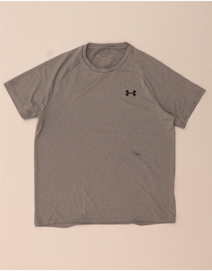 Under Armour Mens Loose Fit T-Shirt Top Small Grey Polyester