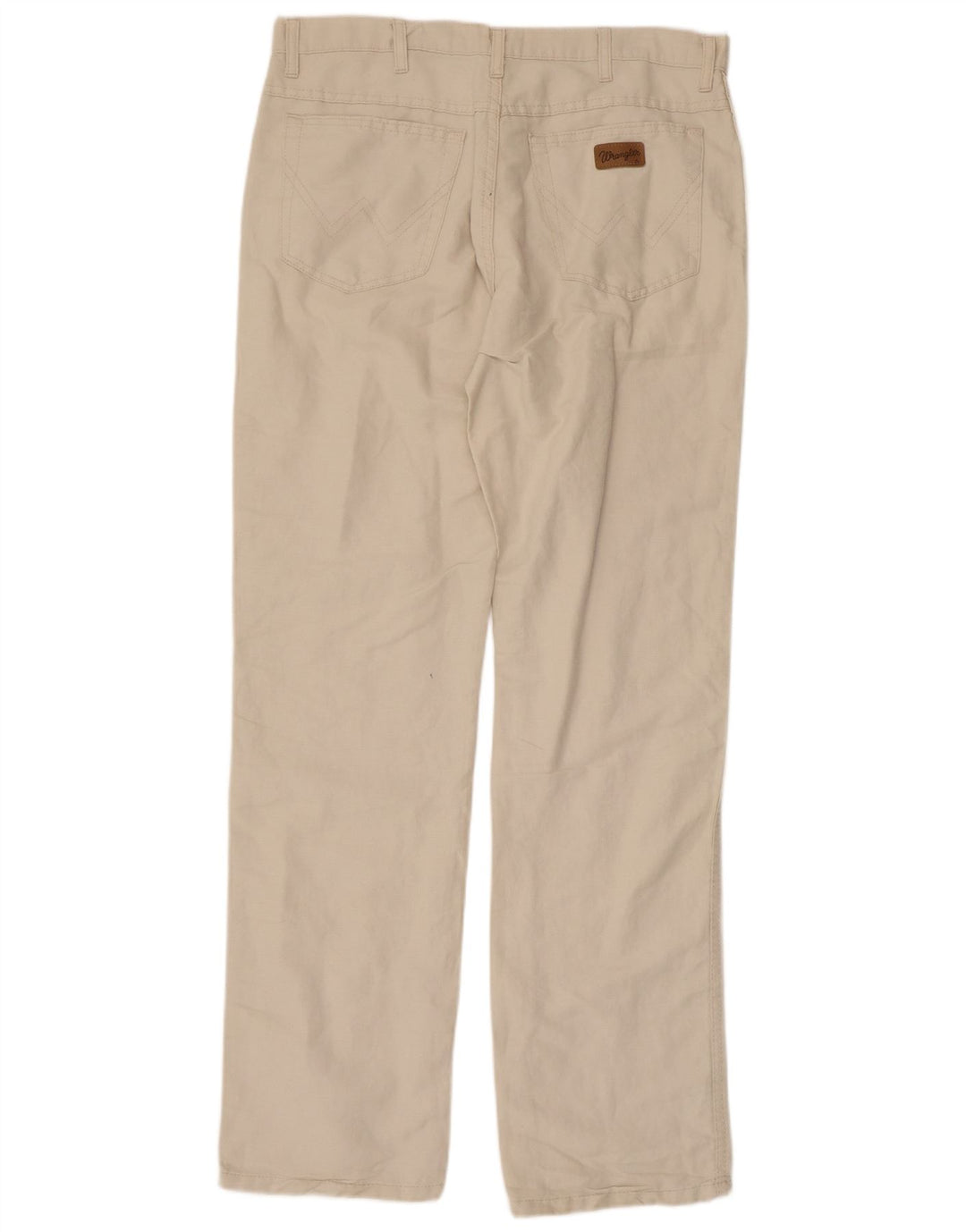 WRANGLER Mens Straight Casual Trousers W34 L34  Beige Cotton