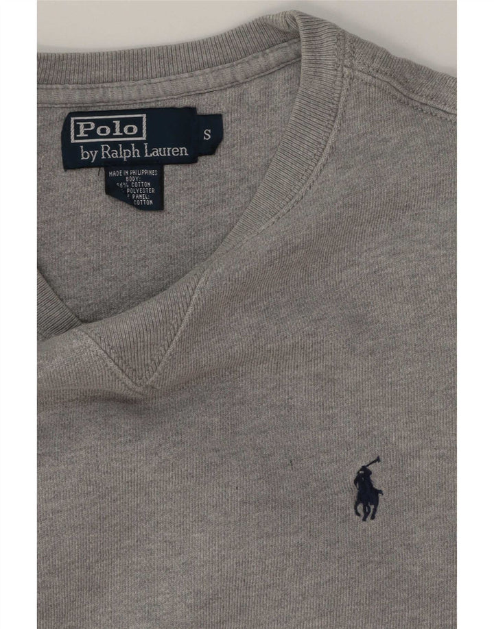 Polo Ralph Lauren Mens Sweatshirt Jumper Small Grey Cotton