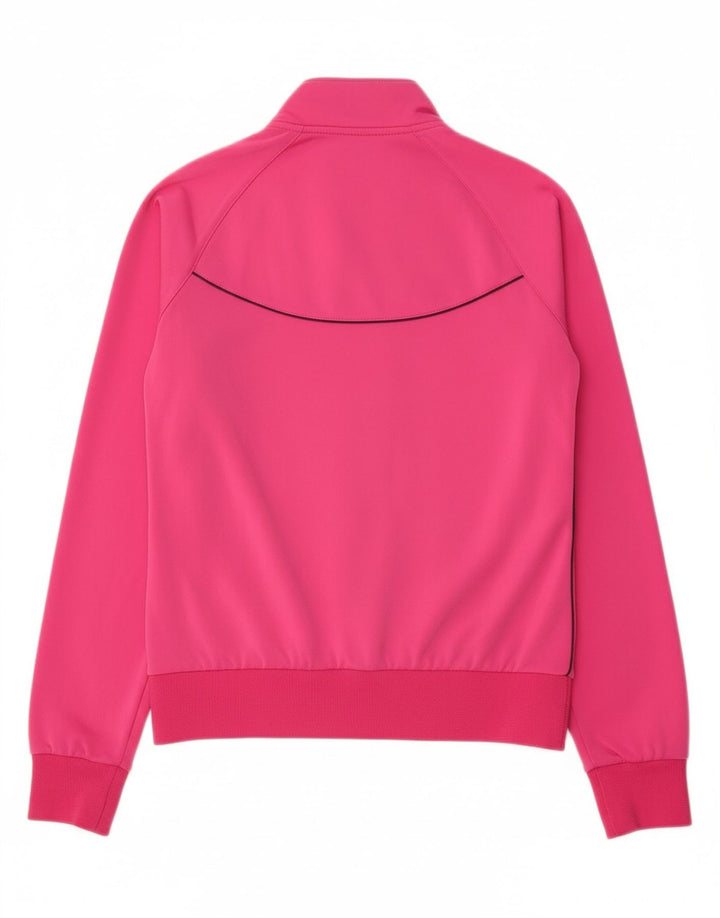 NIKE Womens Tracksuit Top Jacket UK 10 Small Pink Polyester