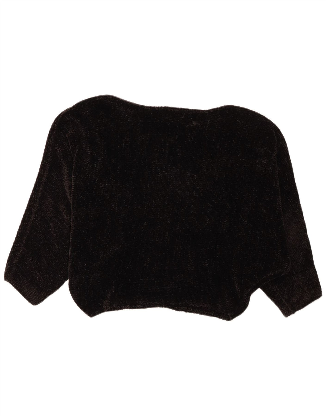 Zara Womens Oversized Boat Neck Jumper Sweater UK 10 Small Black Polyester