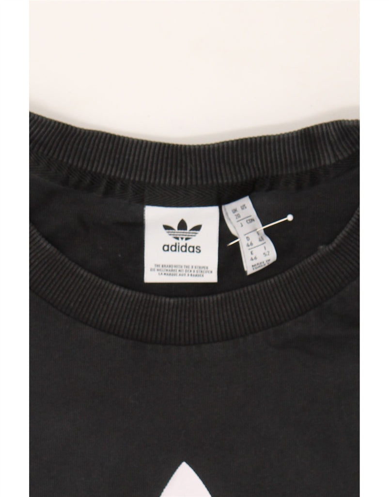 ADIDAS Womens Graphic T-Shirt Top UK 20 2XL Black Cotton Vintage Adidas and Second-Hand Adidas from Messina Hembry 