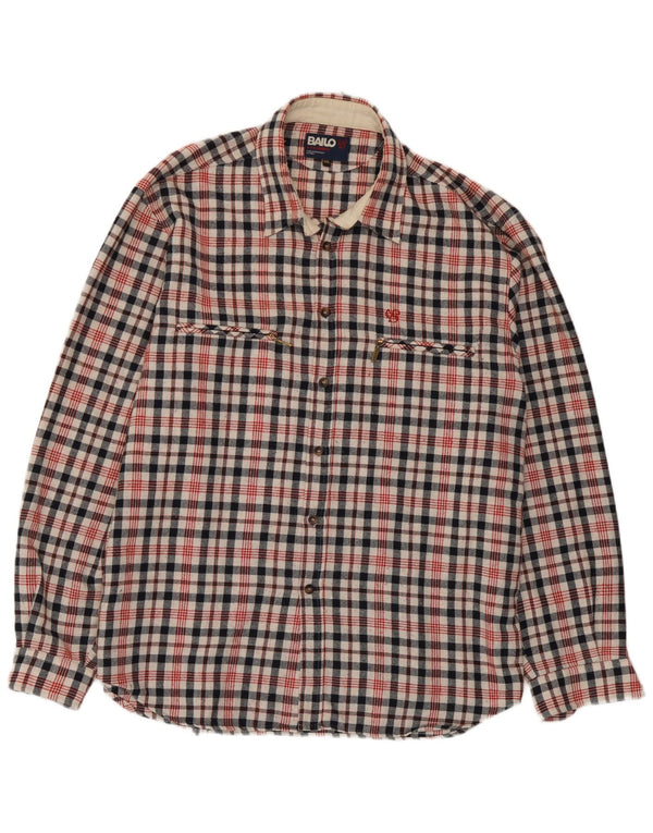 Bailo Mens Flannel Shirt 2XL Multicoloured Check
