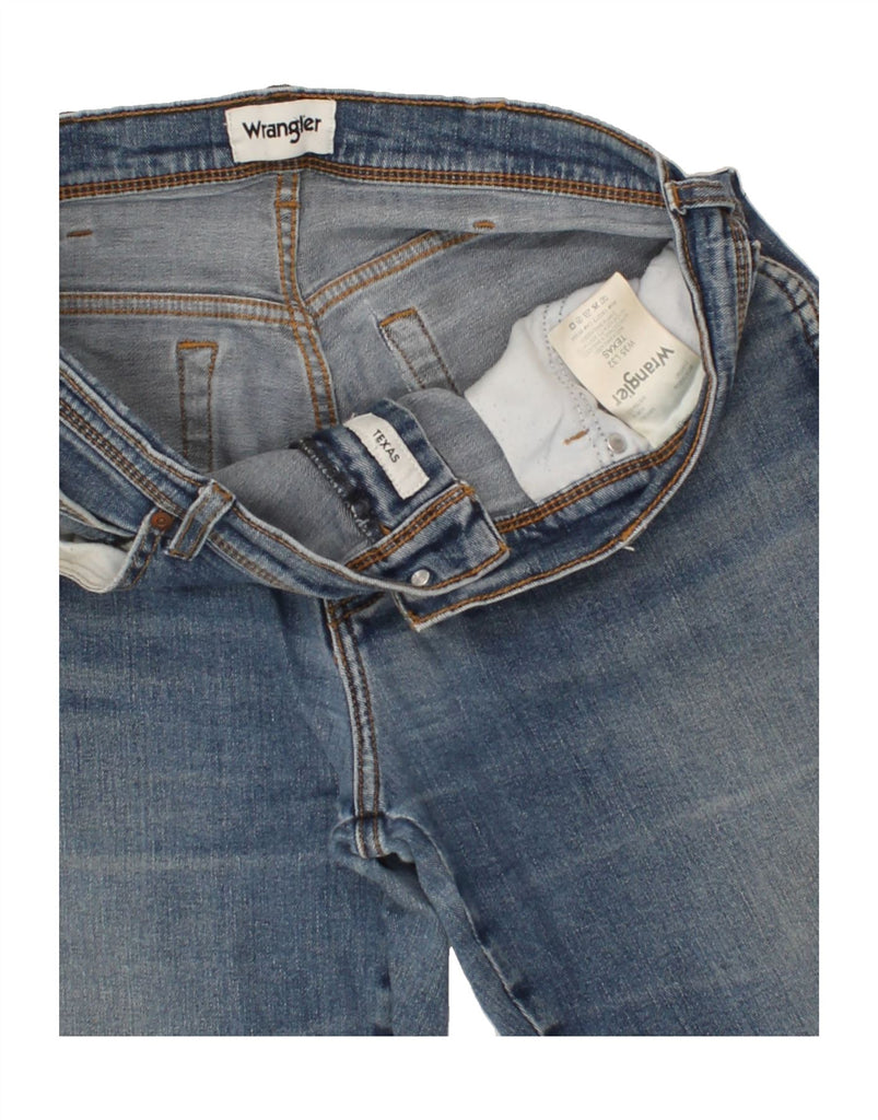 WRANGLER Mens Texas Straight Jeans W35 L32 Blue Cotton Vintage Wrangler and Second-Hand Wrangler from Messina Hembry 