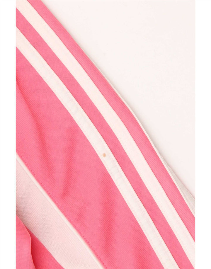 Adidas Womens Tracksuit Top Jacket UK 10 Small  Pink Polyester