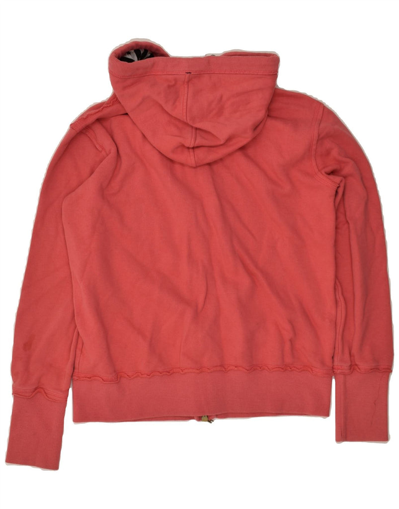 BILLABONG Womens Graphic Zip Hoodie Sweater UK 14 Medium Red Cotton | Vintage Billabong | Thrift | Second-Hand Billabong | Used Clothing | Messina Hembry 