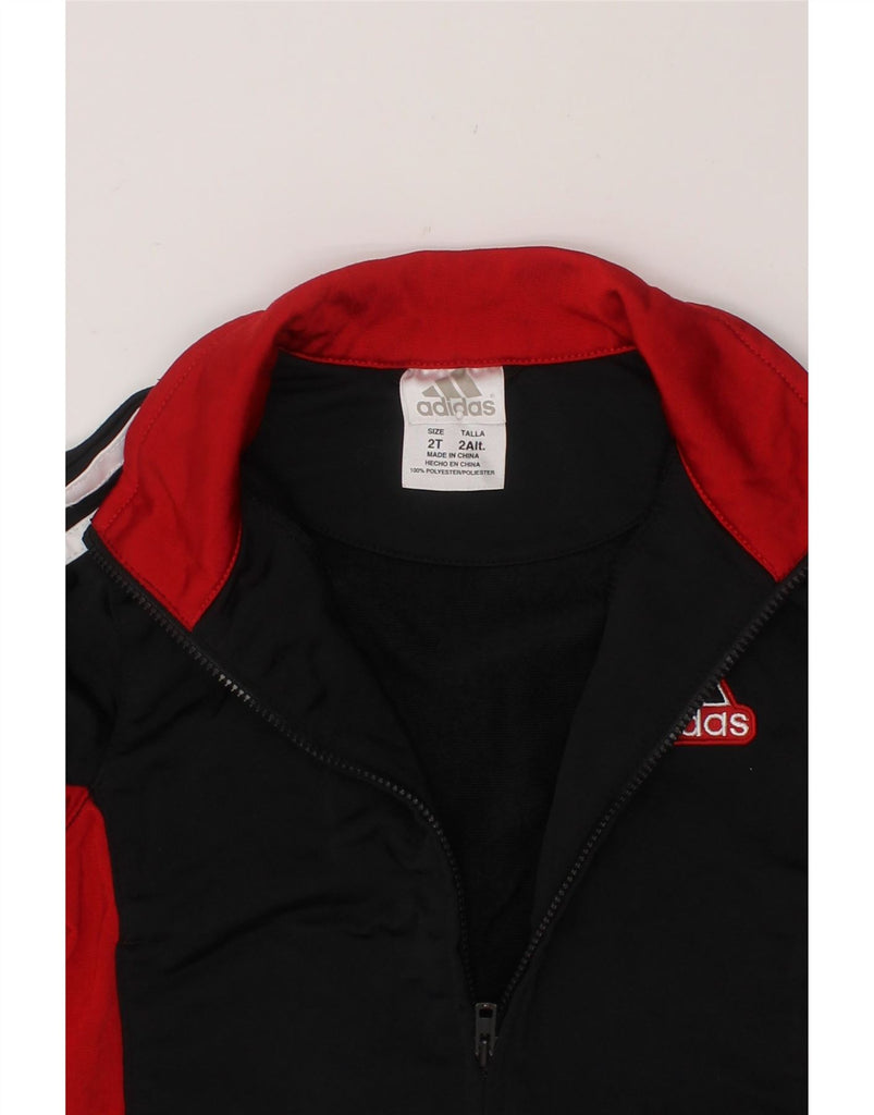 ADIDAS Baby Boys Tracksuit Top Jacket 18-24 Months Black Colourblock Vintage Adidas and Second-Hand Adidas from Messina Hembry 