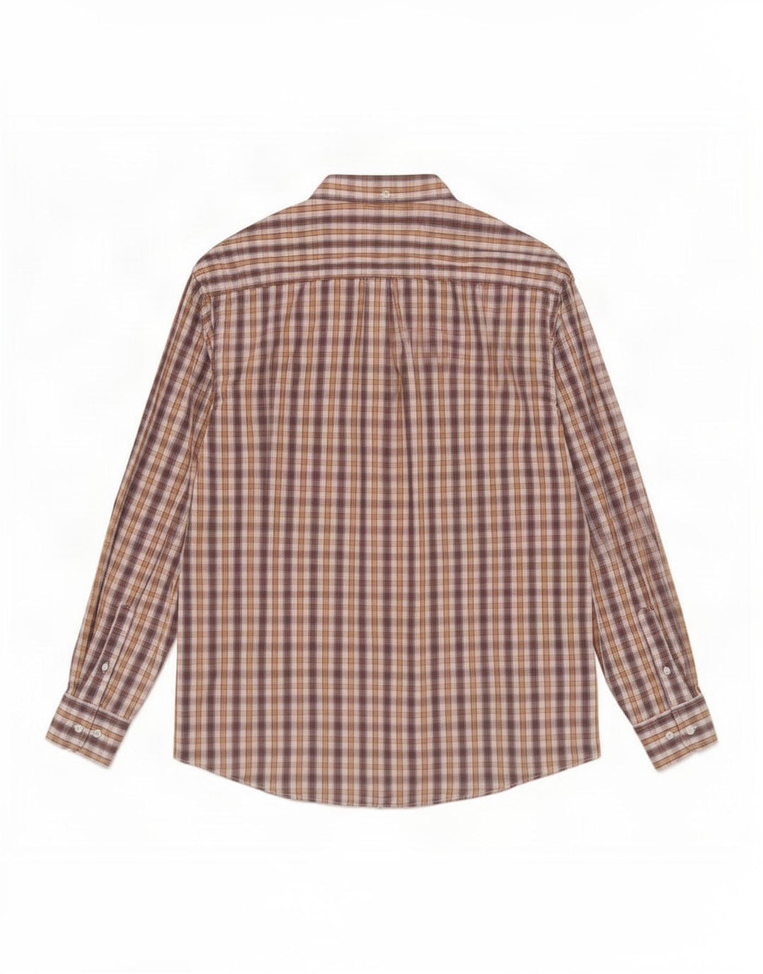 Farah Mens Shirt Large Brown Check