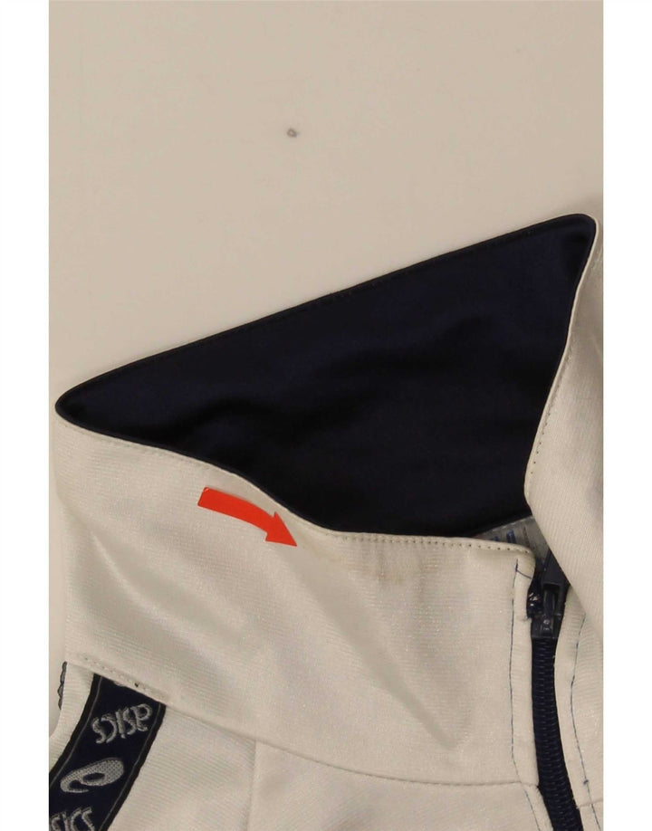Asics Mens Graphic Tracksuit Top Jacket IT 50 Medium Navy Blue Colourblock