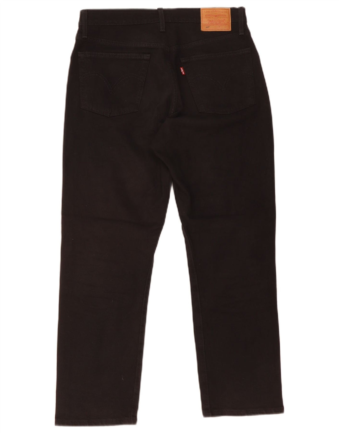 Levi's Womens 501 Straight Jeans W28 L26 Black Cotton