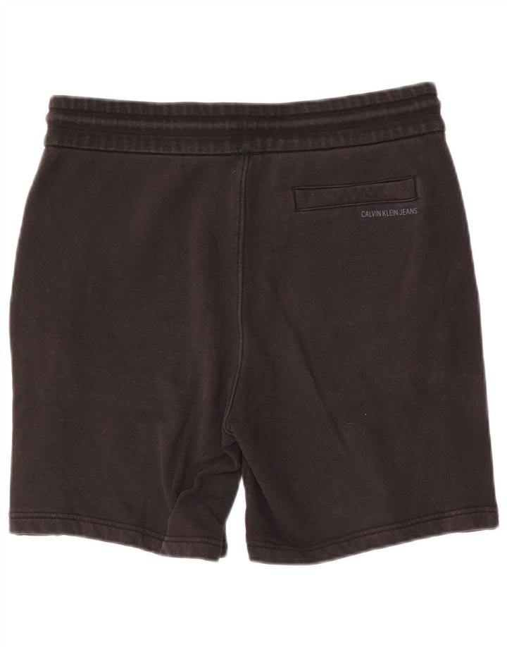 Calvin Klein Mens Graphic Sport Shorts Medium Black Cotton