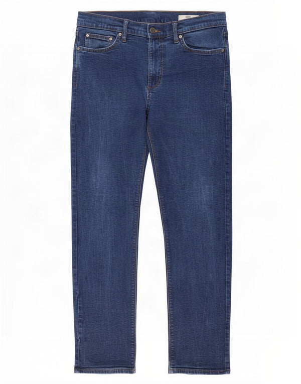 Marks & Spencer Mens Slim Jeans W36 L31 Blue Cotton