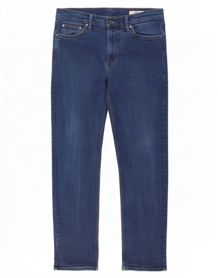 Marks & Spencer Mens Slim Jeans W36 L31 Blue Cotton