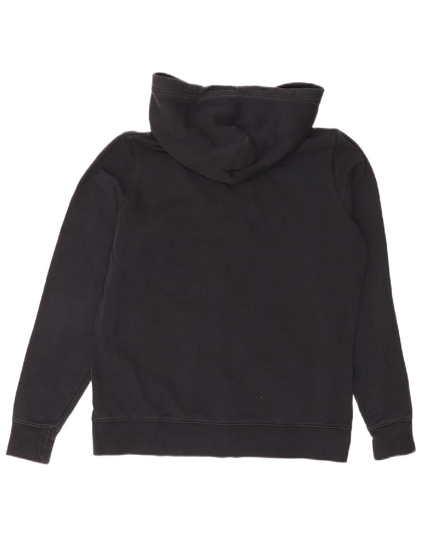 Nike Womens Zip Hoodie Sweater UK 18 XL Navy Blue Cotton