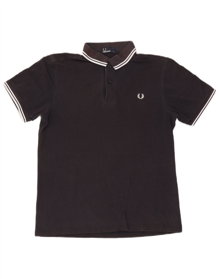 Fred Perry Mens Polo Shirt Medium Navy Blue Cotton