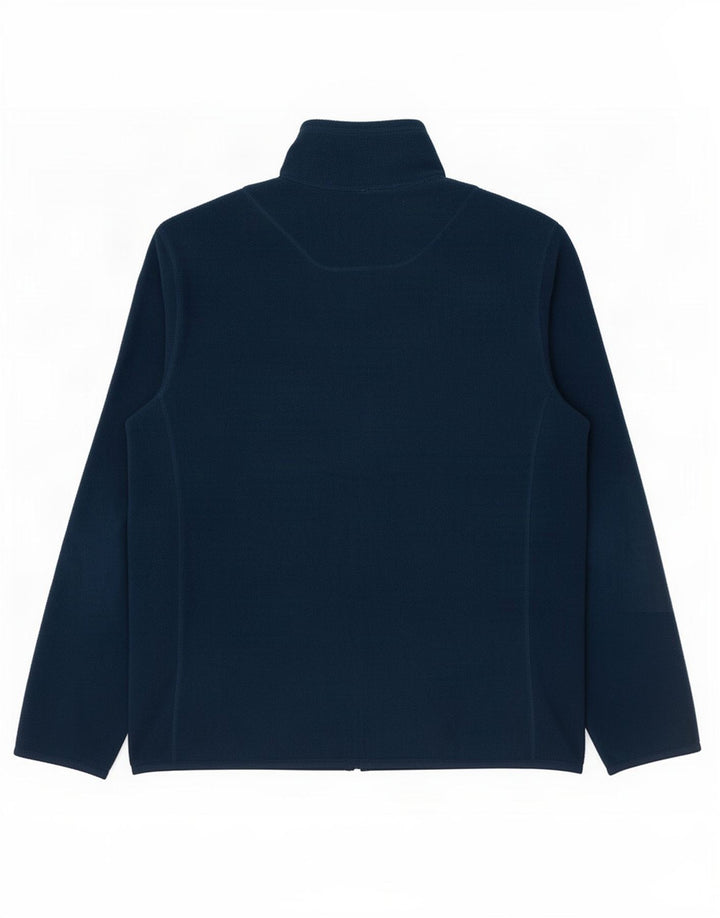 Marks & Spencer Mens Fleece Jacket UK 40 Large Navy Blue Polyester