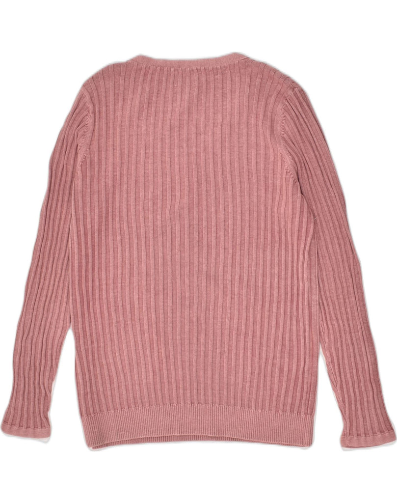 FAT FACE Womens V-Neck Jumper Sweater UK 12 Medium  Pink | Vintage Fat Face | Thrift | Second-Hand Fat Face | Used Clothing | Messina Hembry 