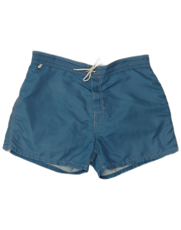 Sundek Mens Swimming Shorts Medium Blue Polyester