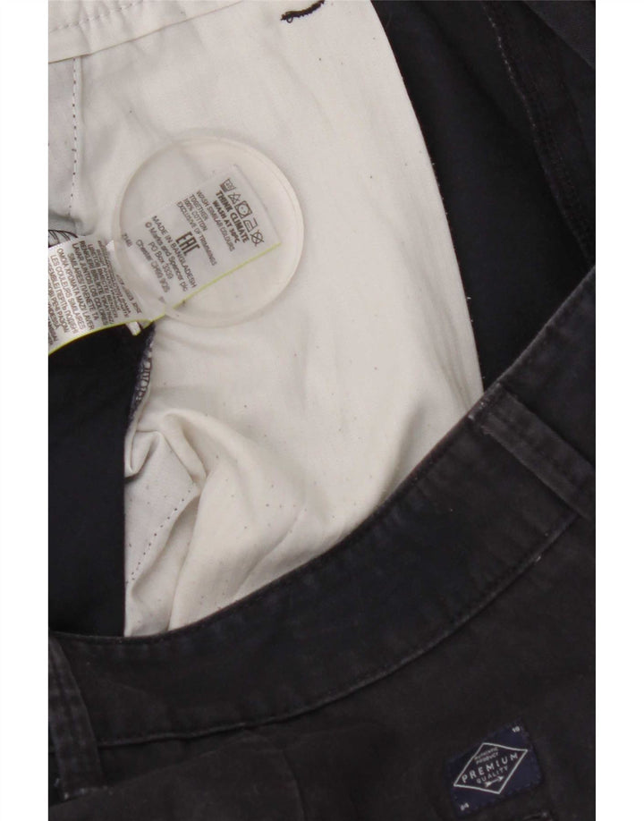 Marks & Spencer Mens Chino Shorts W38 XL Navy Blue Cotton