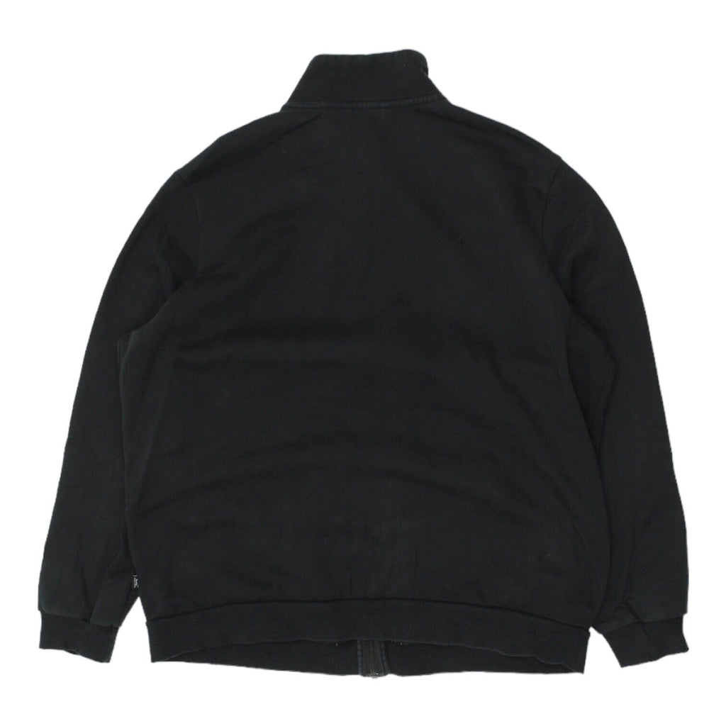 Puma Logo Mens Black Full Zip Sweat Track Jacket | Sportswear Activewear VTG | Vintage Messina Hembry | Thrift | Second-Hand Messina Hembry | Used Clothing | Messina Hembry 