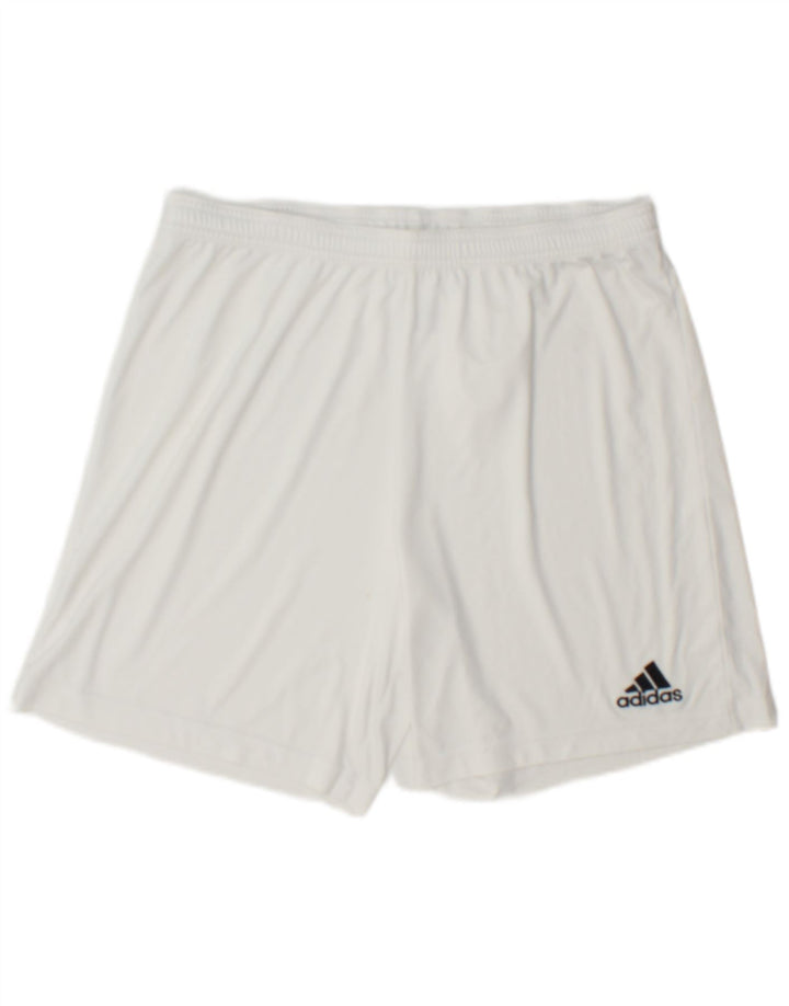 Adidas Mens Aeroready Sport Shorts Large White Polyester