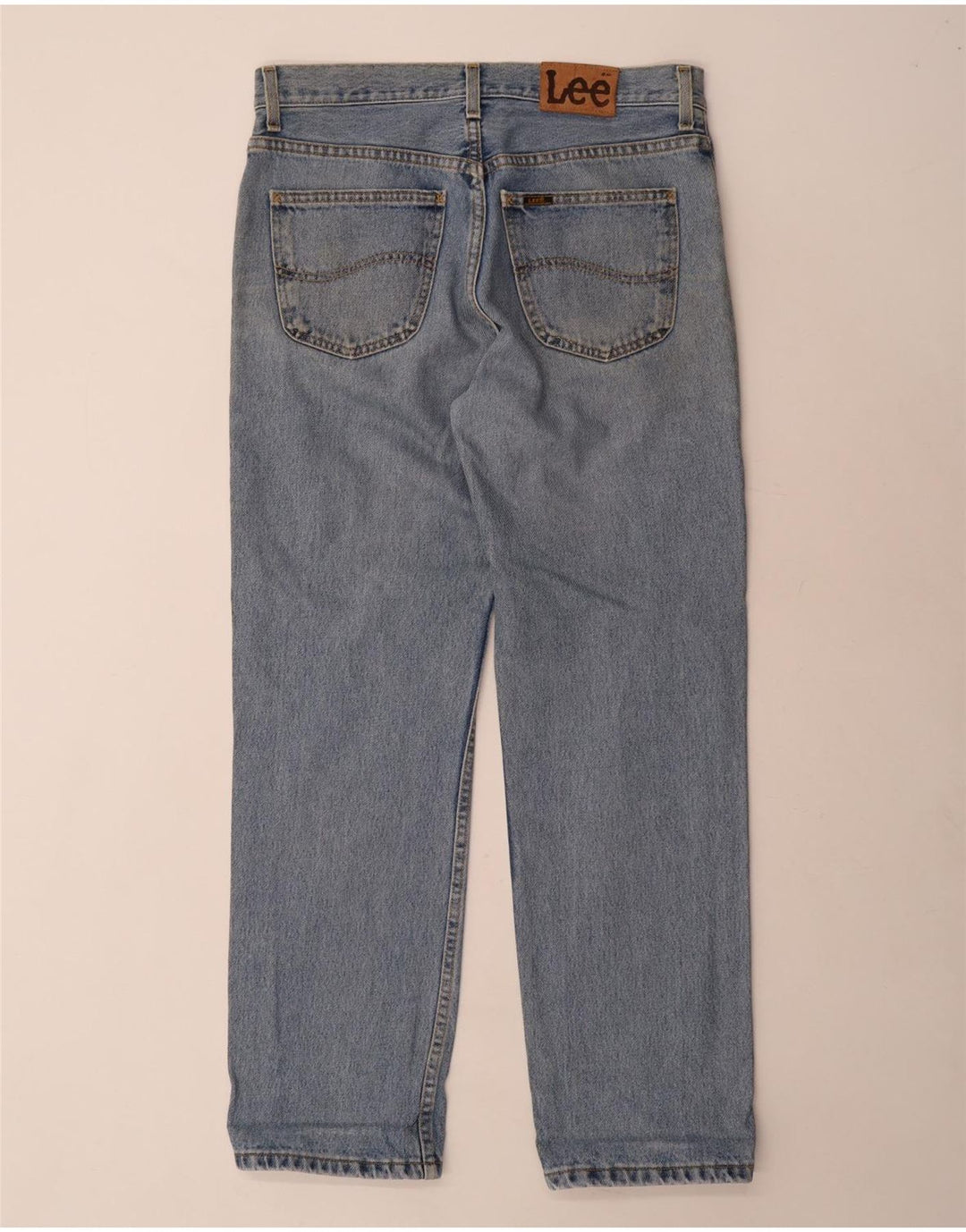 LEE Mens Brooklyn Straight Jeans W32 L30 Blue Cotton