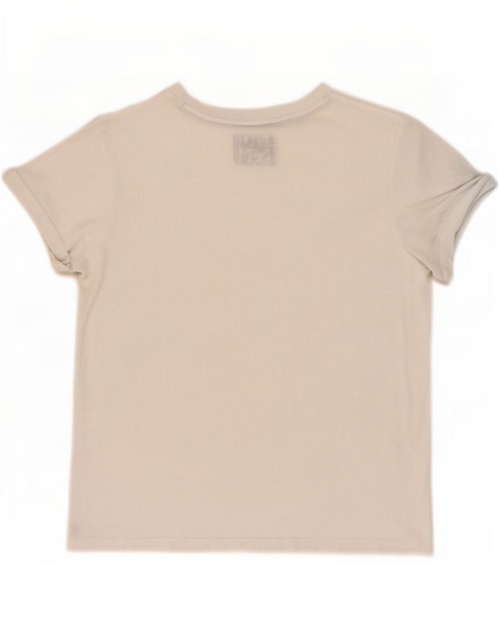 Superdry Womens T-Shirt Top UK 14 Large White