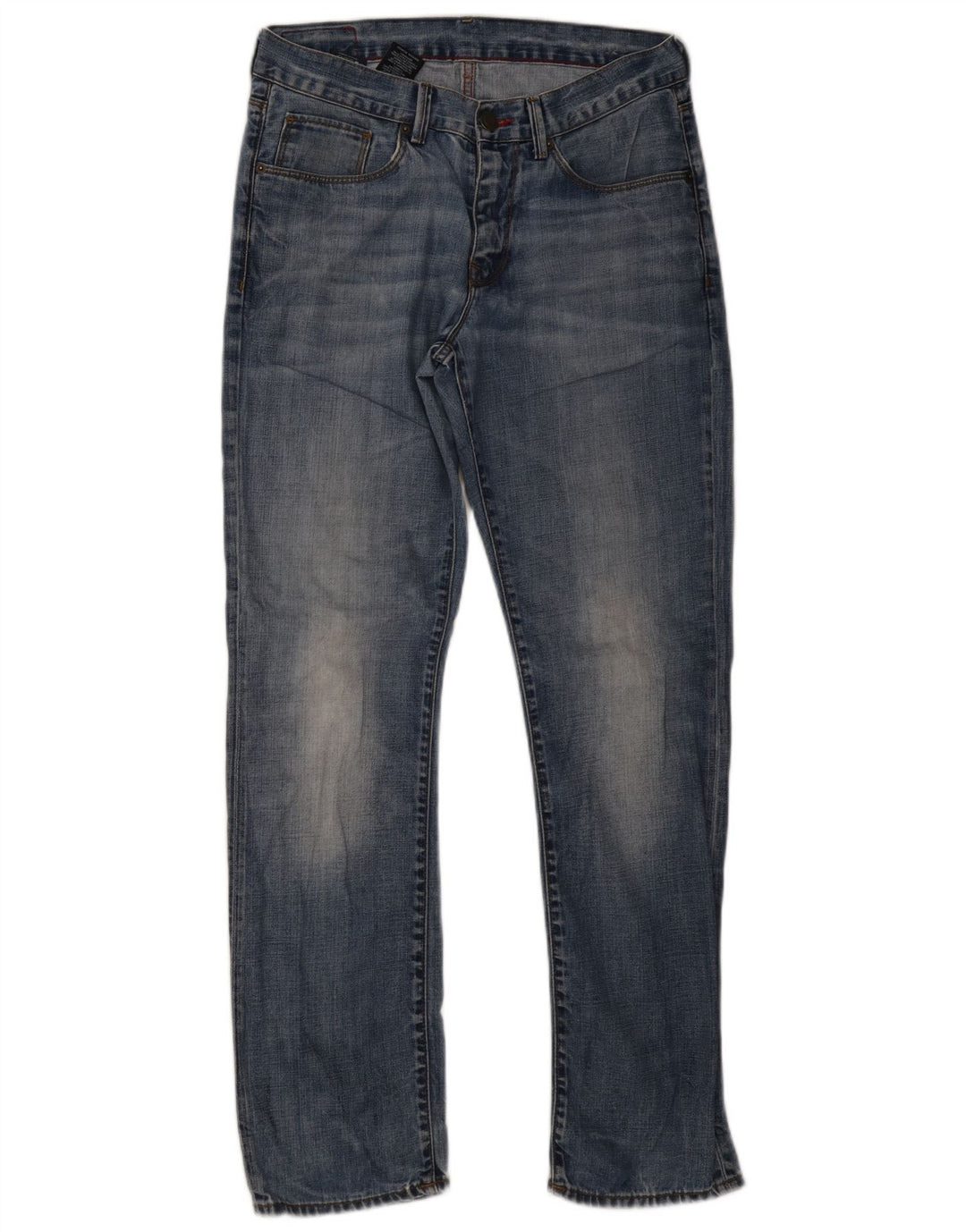 Tommy Hilfiger Mens Straight Jeans W32 L32 Blue Cotton