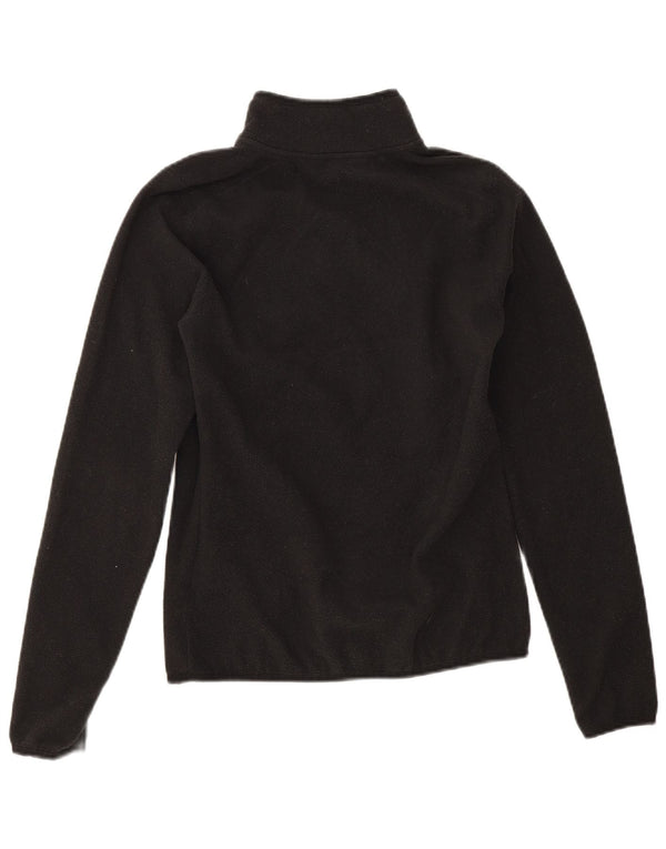 The North Face Womens Oversized Zip Neck Fleece Jumper UK 10 Small Black