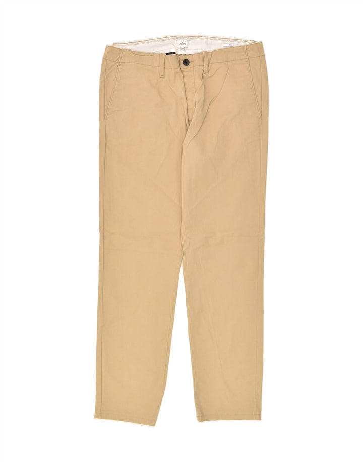 JULES Mens Slim Chino Trousers W39 L30  Beige Cotton Vintage Jules and Second-Hand Jules from Messina Hembry 