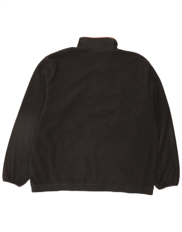 Adidas Mens Fleece Jacket UK 42 XL Black Polyester