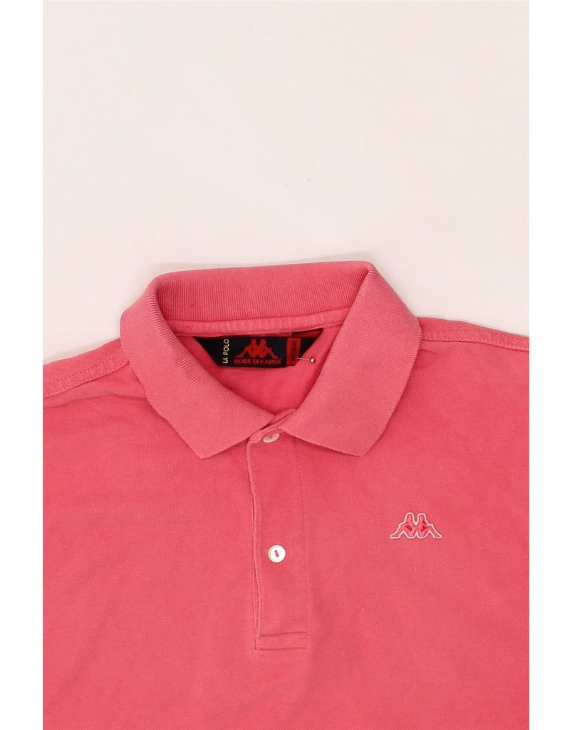 KAPPA Mens Polo Shirt Medium Pink Cotton Vintage Kappa and Second-Hand Kappa from Messina Hembry 