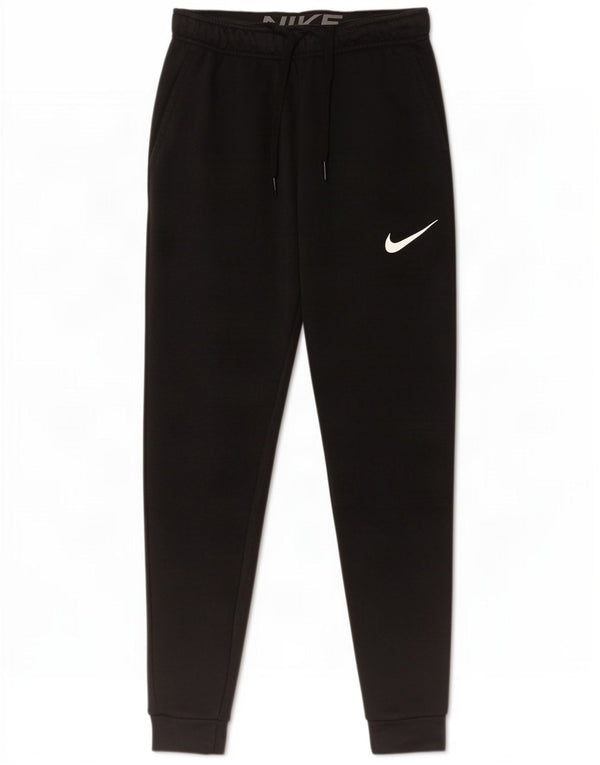 Nike Mens Dri Fit Standard Tracksuit Trousers Joggers Small Black Cotton