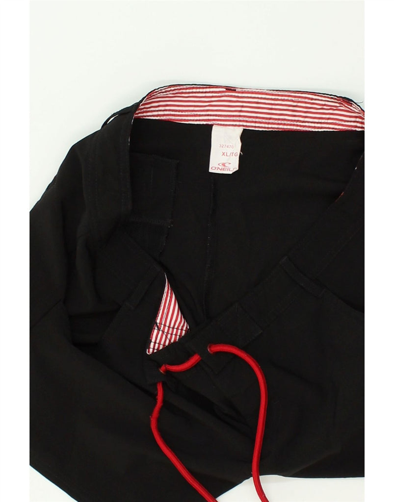 O'NEILL Womens Sport Shorts UK 18 XL Black Polyester | Vintage O'Neill | Thrift | Second-Hand O'Neill | Used Clothing | Messina Hembry 