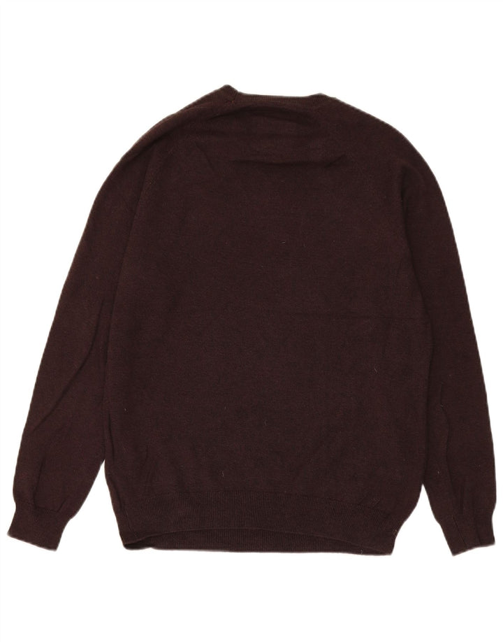 Superdry Mens Crew Neck Jumper Sweater Small Brown Flecked Cotton