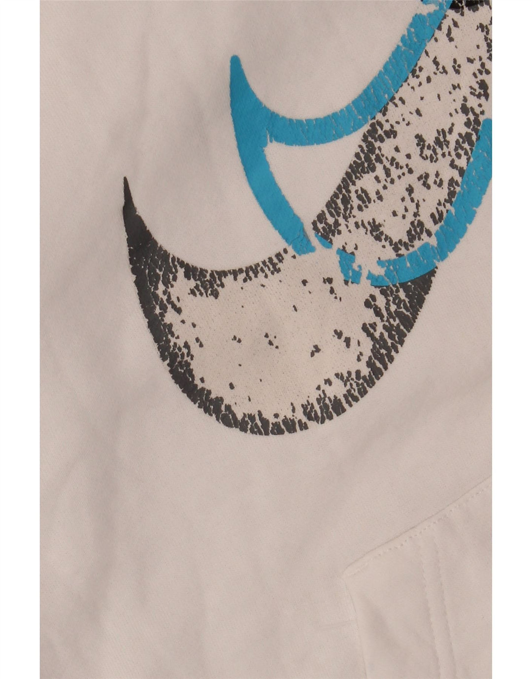 Nike Mens Graphic Loose Fit Hoodie Jumper Small White Cotton