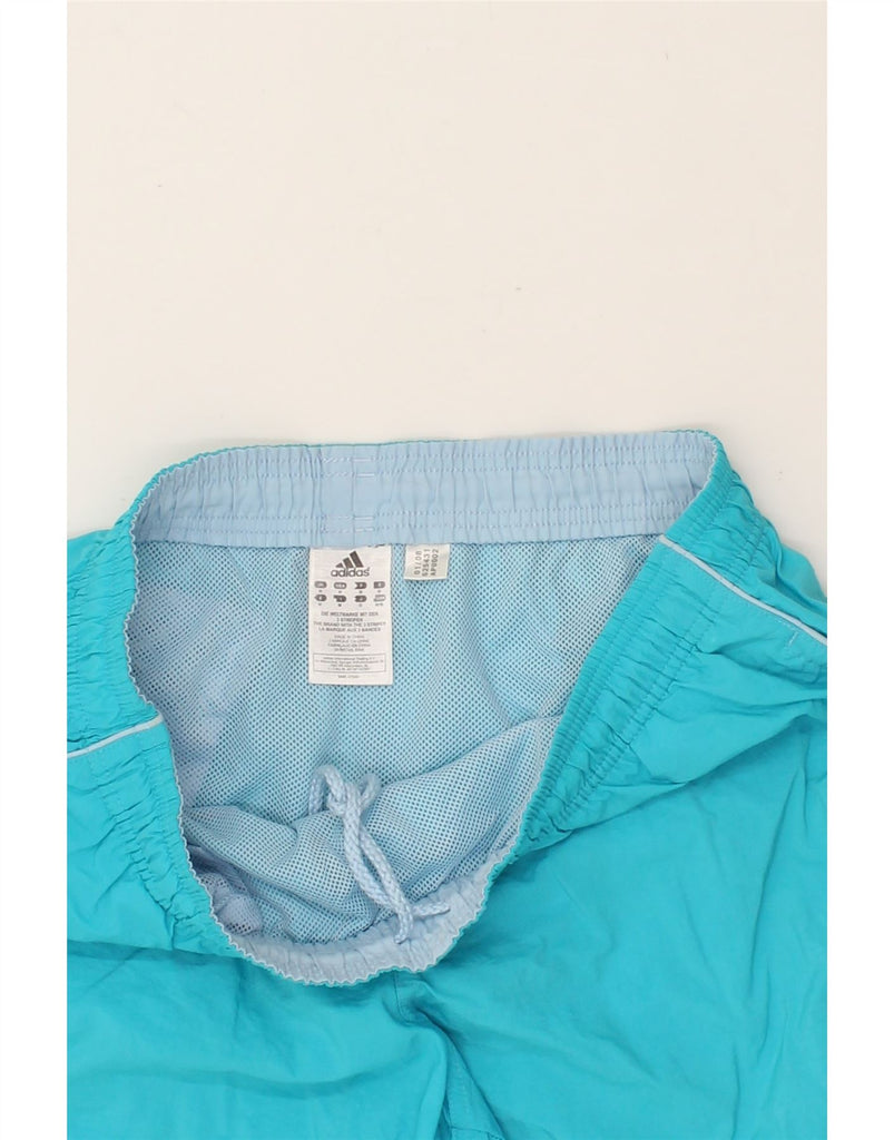 ADIDAS Mens Sport Shorts Medium Turquoise Polyamide | Vintage Adidas | Thrift | Second-Hand Adidas | Used Clothing | Messina Hembry 