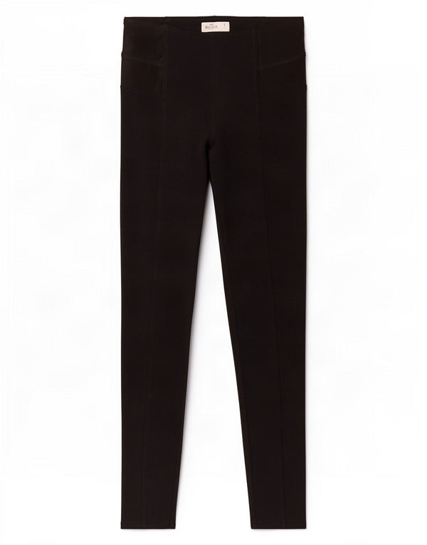 Hollister Womens Leggings UK 10 Small Black Cotton
