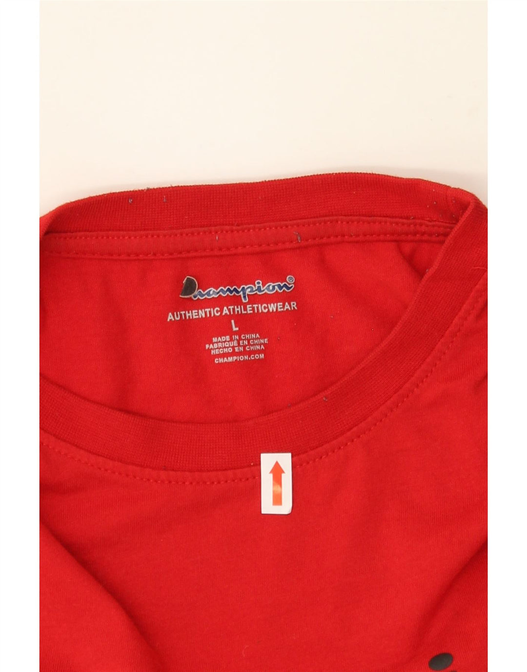 CHAMPION Boys Graphic Top Long Sleeve 11-12 Years Large Red Cotton Vintage Champion and Second-Hand Champion from Messina Hembry 