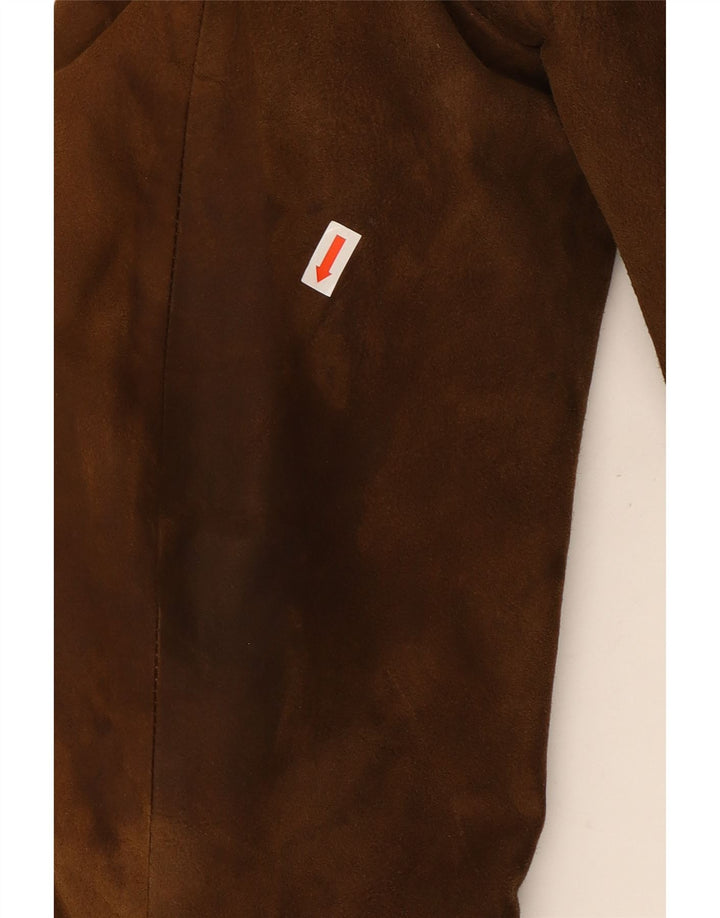 Vintage Mens 3 Button Suede Blazer Jacket UK 40 Large Brown