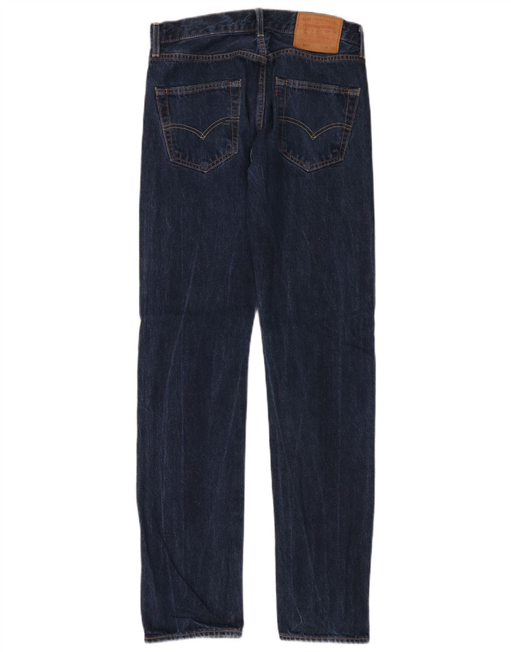 Levi's Mens 501 Straight Jeans W28 L32 Blue Cotton