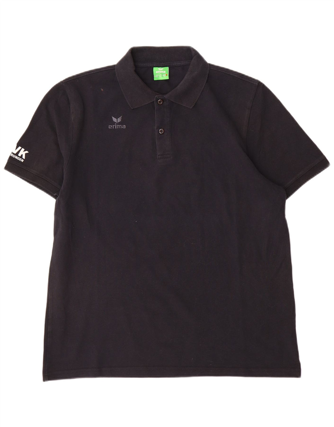 Erima Mens Graphic Polo Shirt XL Black Cotton
